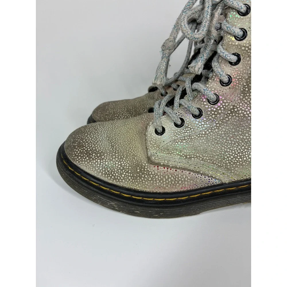 Dr. Martens 1460 Pascal J Iridescent Metallic Flecks Boots Kids Size 2 US 1 UK